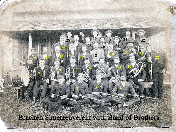 Bracken Schuetzenverein with Band of Brothers